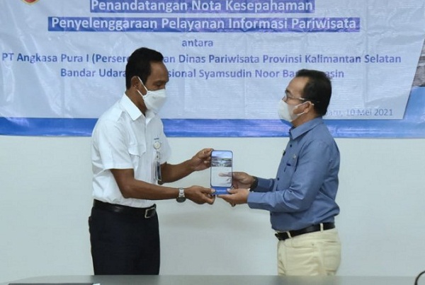 Dinas Pariwisata Kalsel bersama PT Angkasa Pura I melakukan kerja sama untuk promosi wisata