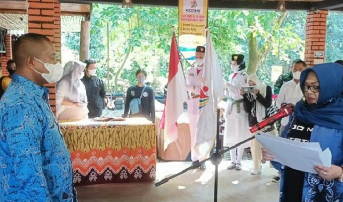Pelantikan pengurus KORMI Kabupaten HSS periode 2021-2025