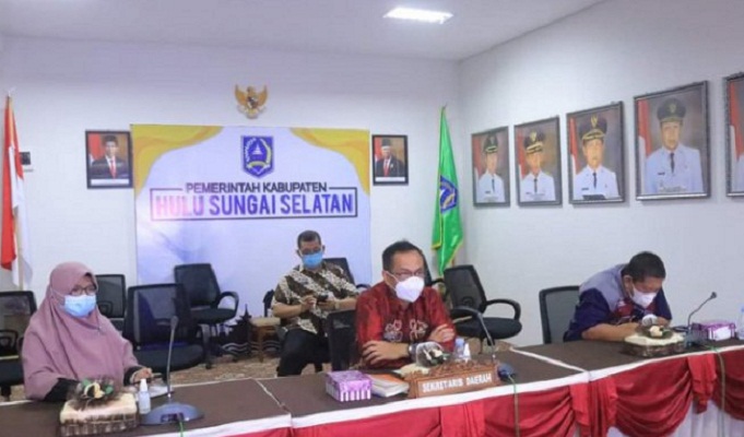 Rakor virtual realisasi APBD bersama Kemendagri